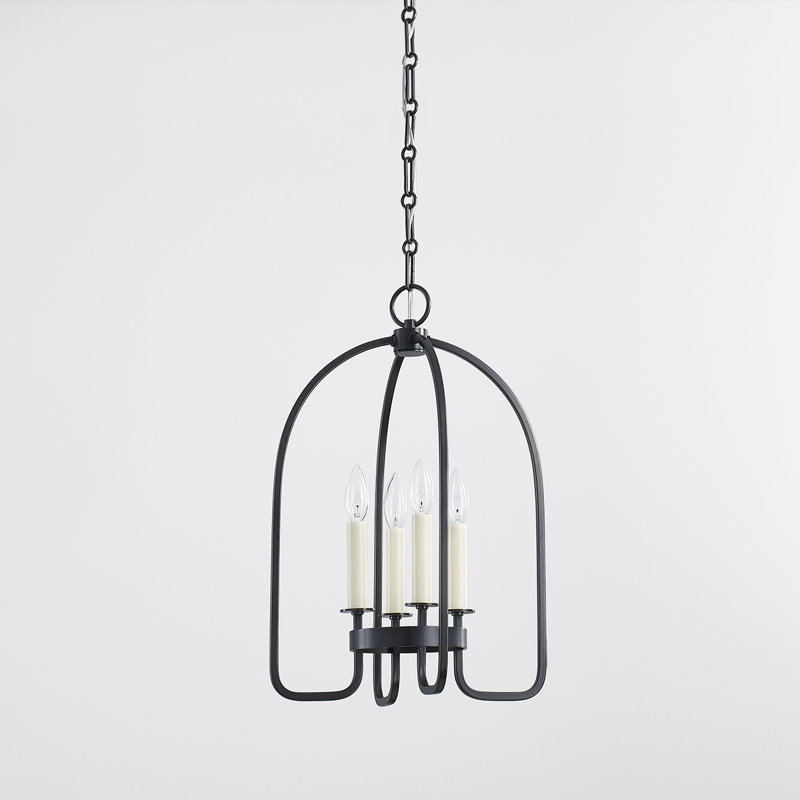 Oakville 4 Light Lantern, Aged Brass, 21.5" H x 14.25" W x 14.25" D
