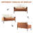 48.75'' Wide Modern Soft Chenille Fabric Upholstered Loveseat With Padded Armrest-729666625
