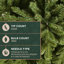 Arbre de Noël artificiel en pin de 9 pi avec lumières DEL blanc chaud et minuterie Fraser Hill Farm-988760036