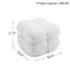 Tabouret d'appoint avec repose-pieds capitonné moderne de 20,9 po Robertas-87981935