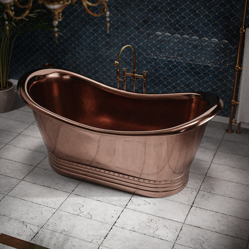 1800mm x 800mm Freestanding Copper Bathtub
