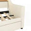Lit de jour simple avec lit gigogne - Aucun sommier requis, solide Cadre durable