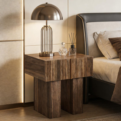 Table de chevet 1 pièce 21,67 po x 17,73 po x 23,64 po