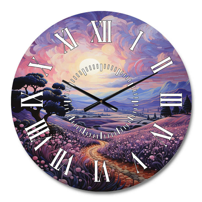 Horloge murale Vangogh, Médium