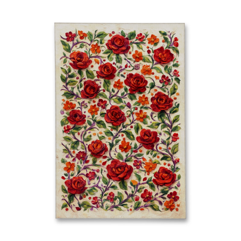 Tapis bleu tissé lavable rétro Mosso, 2' x 2'11"