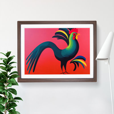 Exciting Rooster - Single Picture Frame Print