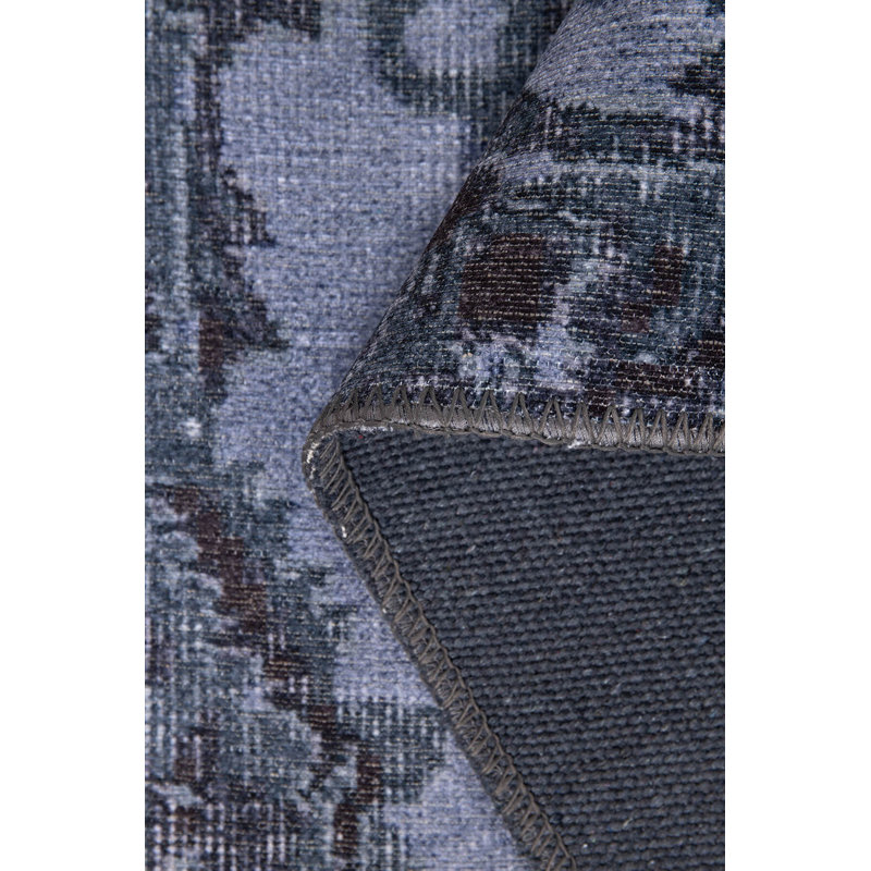 Luxurious Navy Blue Carpet, 2.5 x 5.0 Feet | 100% Polyester, 1850 g/m², Pile Height: 0.2 Inches | Recycled Poly Cotton Underside, Machine Carpet | Soft, Durable & Eco-Friendly for Home Decor & Comfort