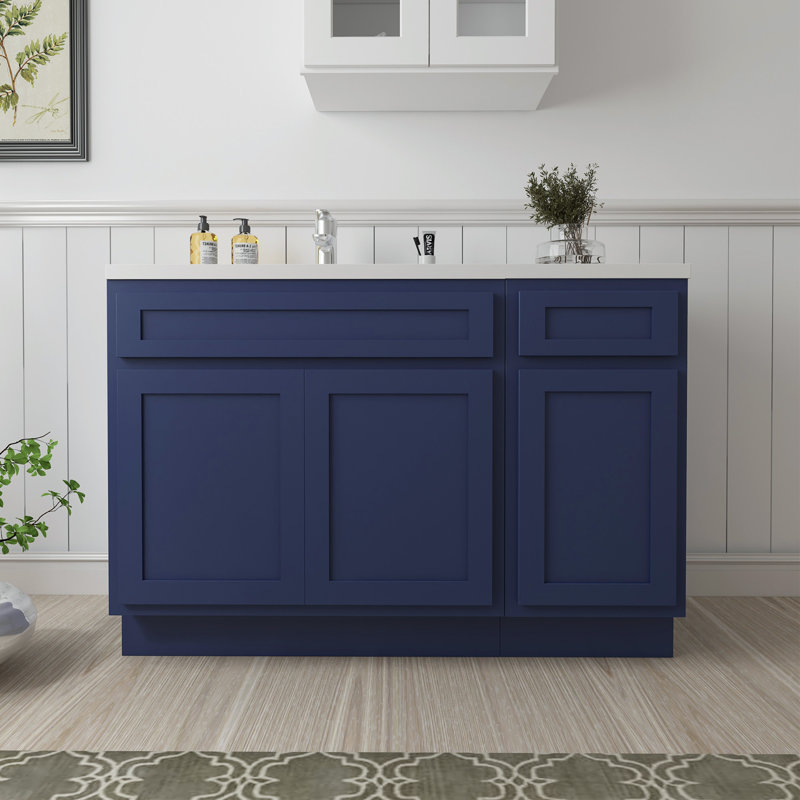 54'' Single Bathroom Vanity Base Only, Blue
