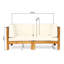 Causeuse X-Back, beige