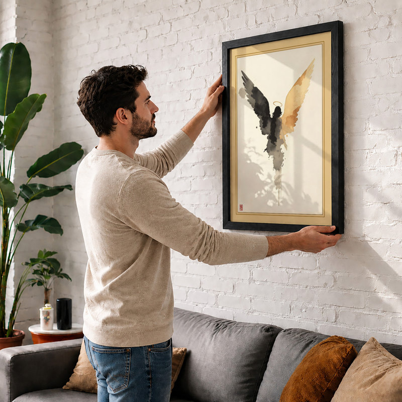 Wing In Flight Modern - Print, Unframed, A4 - 29.7 x 21.0 cm