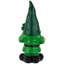 Statue de jardin d'extérieur 16,75 po St. Patrick's Day Shamrock Gnome