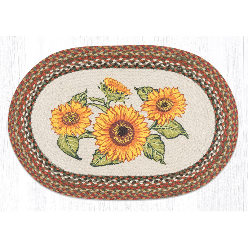 Tapis ovale Sueann Sunflowers