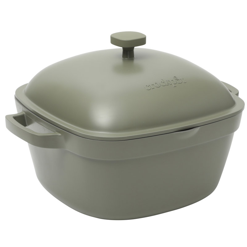 Faitout en aluminium coulé léger Crock-Pot Northvale, Vert sauge mat