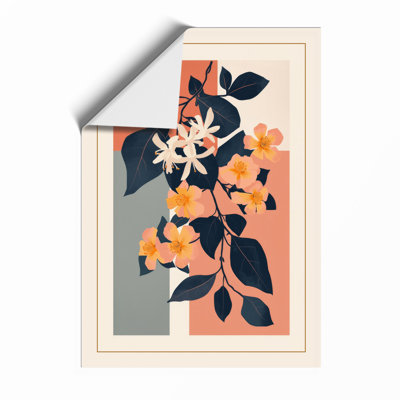 Geometric Bloom Botanical - Framed Print