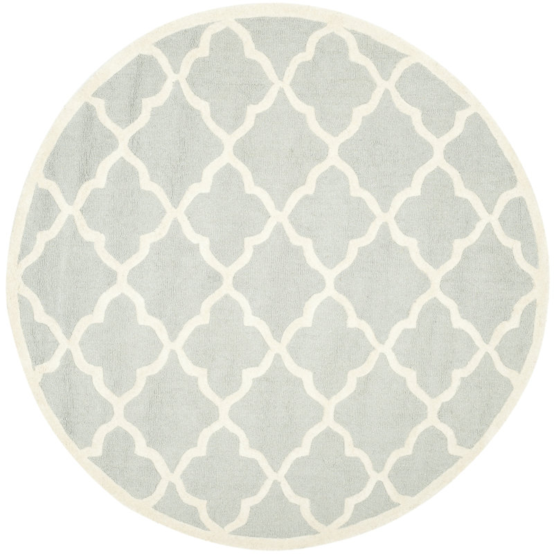Tapis en laine touffeté à la main Cannen, Rond 6 pi