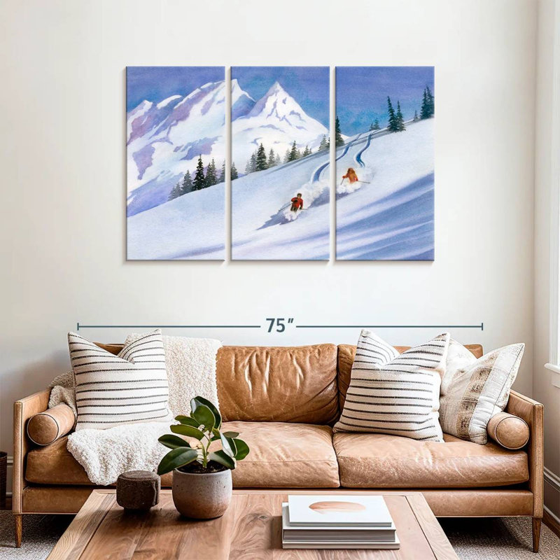 Ski rétro Sireci, H 36 po x l 57 po