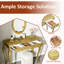 Coiffeuse de luxe avec miroir ovale, coiffeuse à 3 tiroirs pour le rangement des bijoux-389048118