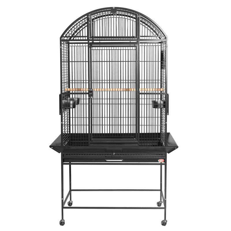 Cage à dôme large, noir, Large (63'' H x 23" W x 32" D), Noir