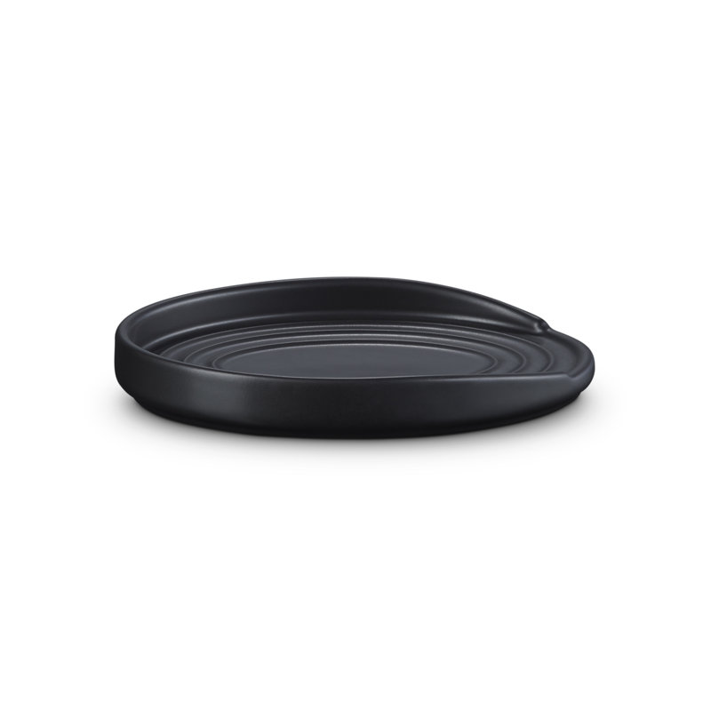 Le Creuset Stoneware Oval Spoon Rest, Satin Black