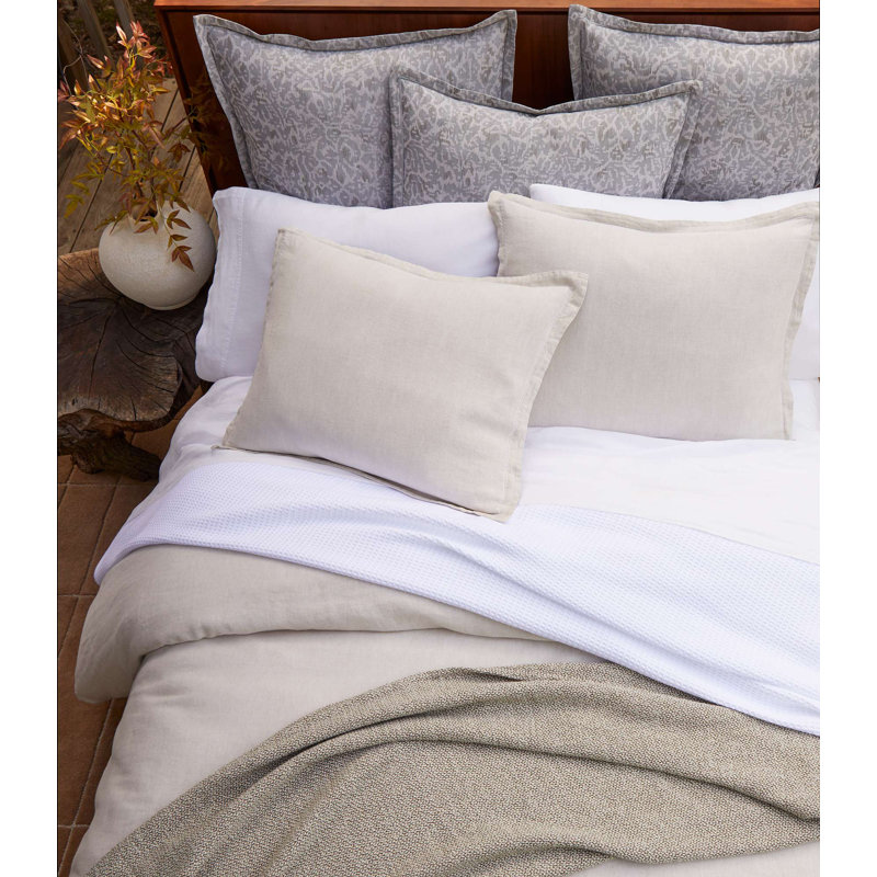 Linen Sham, Natural, Standard Sham
