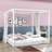 Plyler King Wood Canopy Platform Bed-1647991491