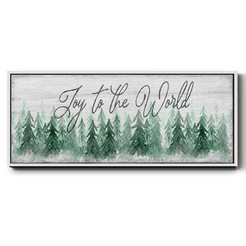 «Joy to the world», toile encadrée