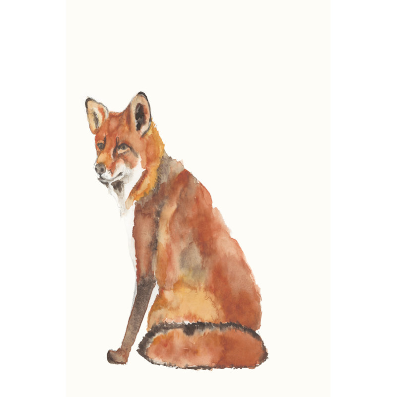 Sly Fox II by Jennifer Goldberger - Wrapped Canvas Painting, 122cm H x 81cm W