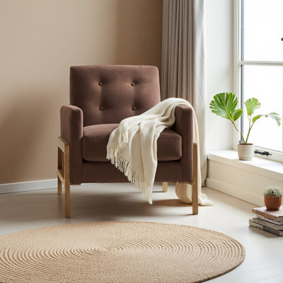 Fauteuil d'appoint capitonné