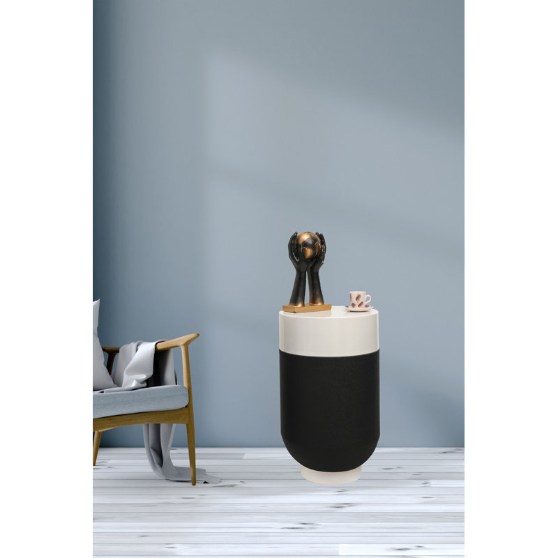 Ensemble de tables Brothwells, H 27,6 po, Blanc, 1