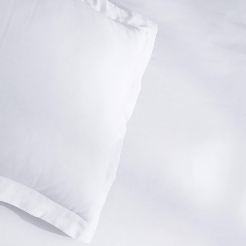 Superior Quality 300-Thread Count 100% Cotton Percale Duvet Cover Set, Twin Duvet Cover + 1 Sham, Burgundy