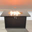 Table de foyer d'extérieur en acier avec couvercle H 25 po x l 42 po-53597025