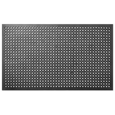 Tapis de sol anti-fatigue pour restaurant, tapis de drainage en caoutchouc antidérapant