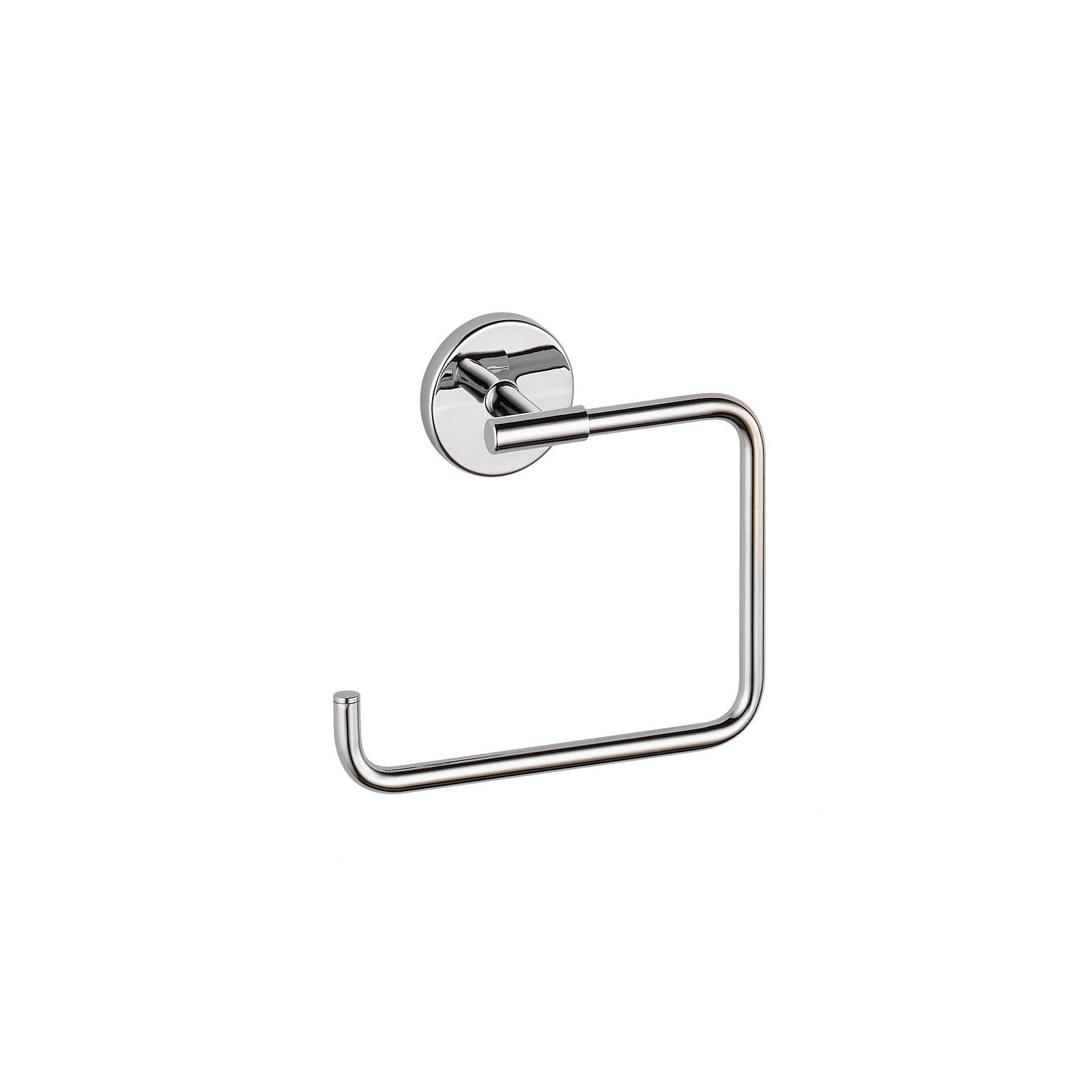 Trinsic Wall Mount Square Open Towel Ring Bath Hardware Accessory, Chrome