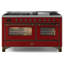 Cuisinière à gaz double autoportante 60 po 5,02 pi³ avec plaque chauffante Majestic II-60221642-48279823