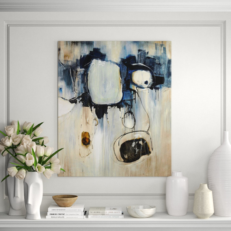 Blue Dawn Print, 60" H x 50" W, Marble Glaze