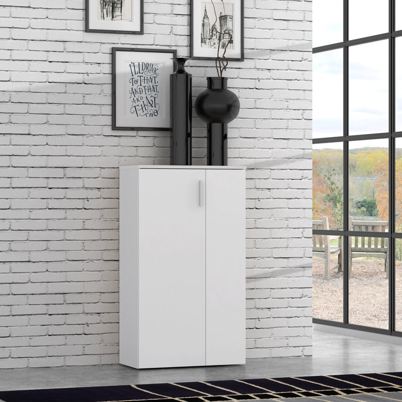 Shoe Cabinet for 20 Pairs of Shoes, White