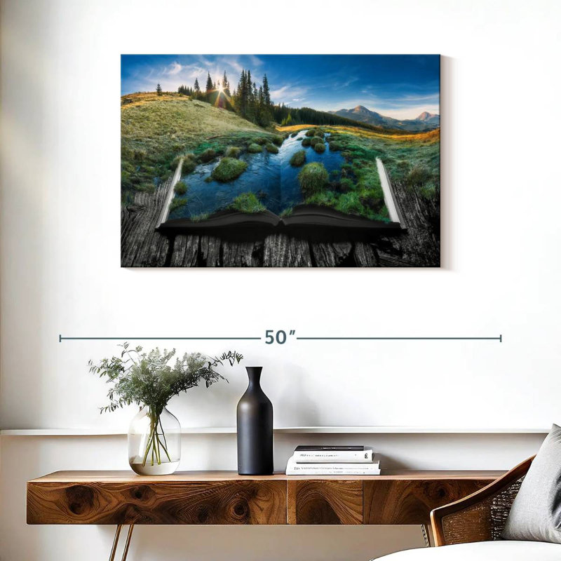 Kerner Book Of Nature, 24" H x 36" W