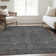 Premium Machine Washable Prisco Charcoal Rug