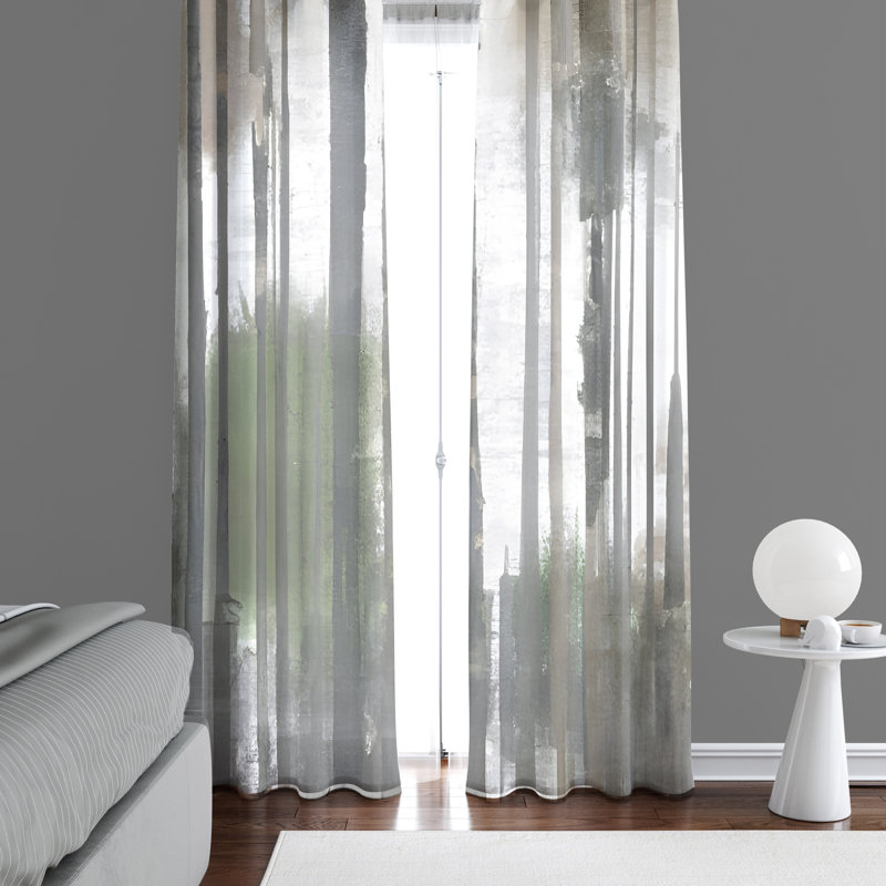 Cadmar Semi Sheer Curtain Pair, 20" W x 52" L
