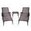 Chaise longue en aluminium coulé brun 1Pcs-2008240447
