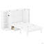 Grand lit escamotable avec tablettes, tiroirs et ports USB (lit)-555469343