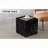 Cube Coffee Table with Black Marble Texture – 15.7" x 15.7" x 15.7"