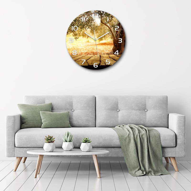 Jonnesha Glass Wall Clock