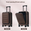 Ensemble de 5 valises rigides avec ouverture frontale, valises extensibles, roues pivotantes doubles, port USB et serrures TSA pour un voyage facile