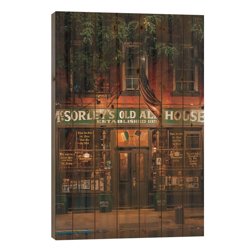 Mcsorley's Old Ale House, H 26 po x l 18 po x P 1,5 po