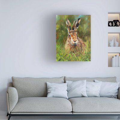 David Stribbling Hare 2 Canvas Art