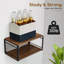 Table de chevet flottante, table de chevet murale en bois, tablette de chevet flottante (brun rétro)-863117389