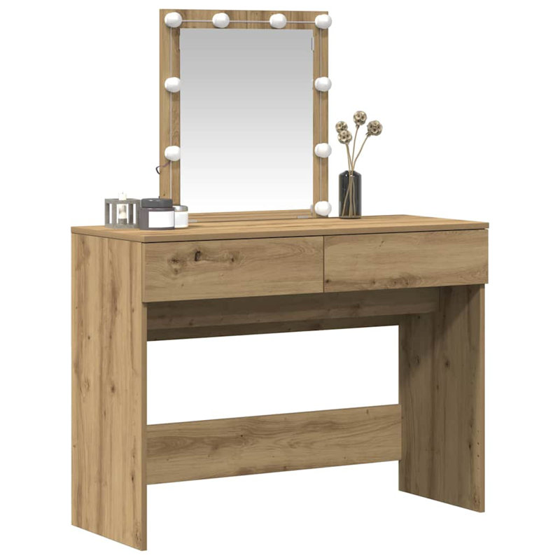 Dressing Table Artisan 100 X 40 X 130 Cm Engineered Wood, Oak