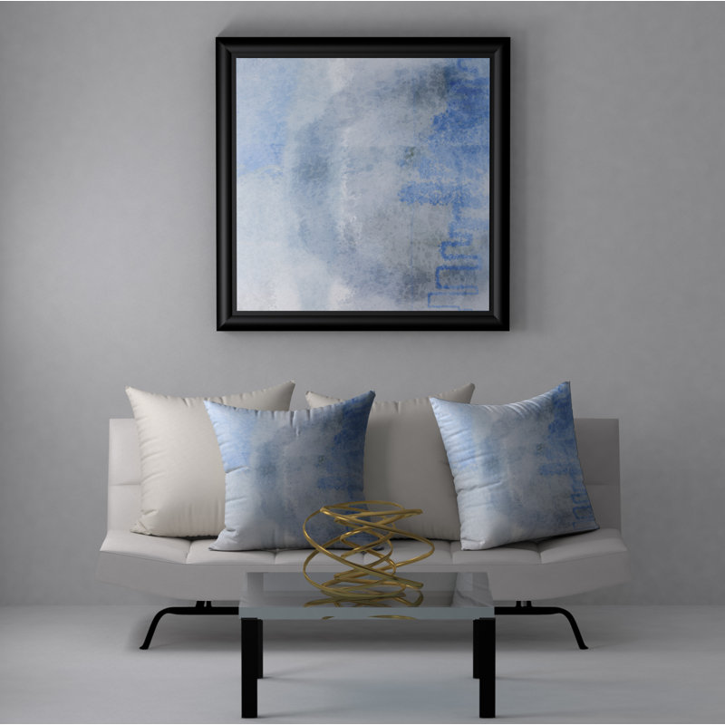 Abstract Throw Pillow, 24" H x 24" W