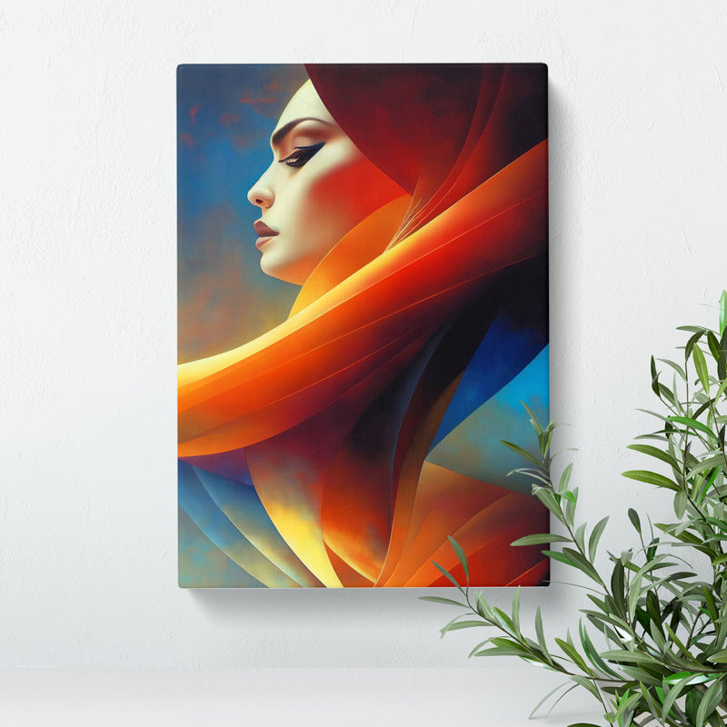 Woman In Flames - Wrapped Canvas Painting, 50cm H x 35cm W x 3cm D